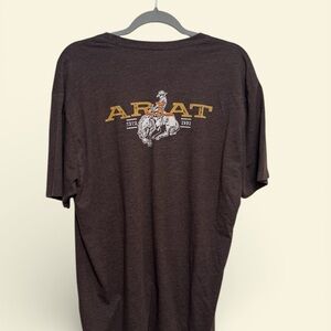 Ariat Men's Dark Brown Short Sleeve Tee
